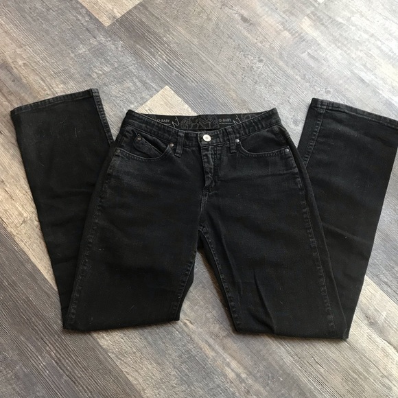 Wrangler Denim - Wrangler Q-Baby Highwaisted Bootcut Black Denim
